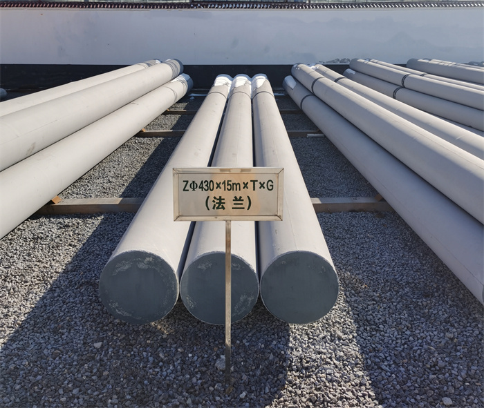 图木舒克430×15米×T×G法兰水泥杆